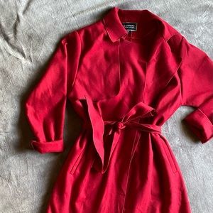 Scarlet Felt Trench
